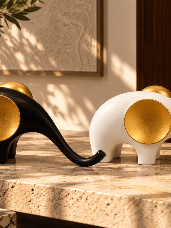 Aira Elephant Sculptures – Set of 2