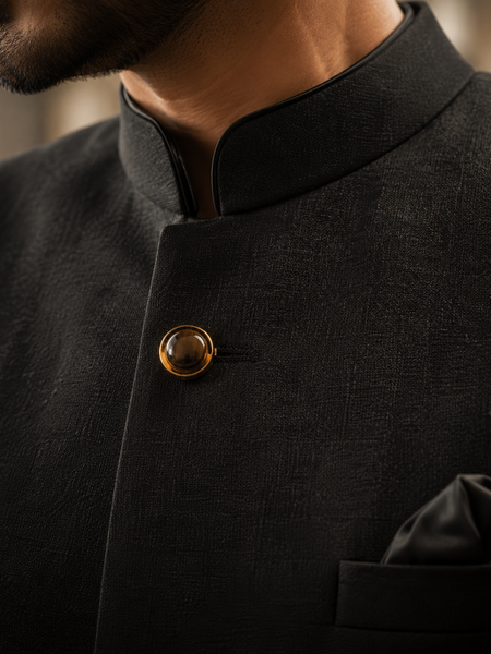 Regent Smoky Quartz Button Cover