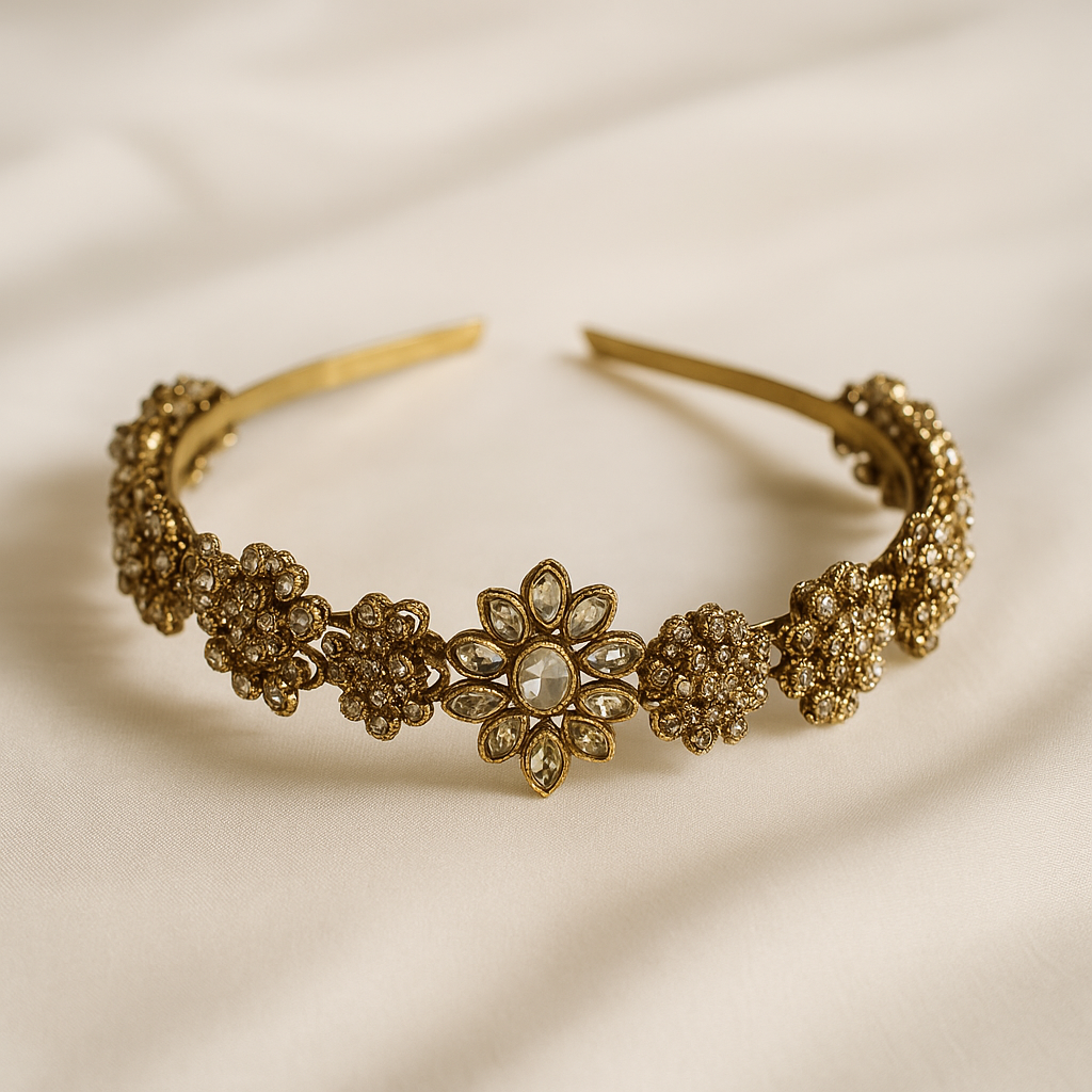 Floral Kundan Headband