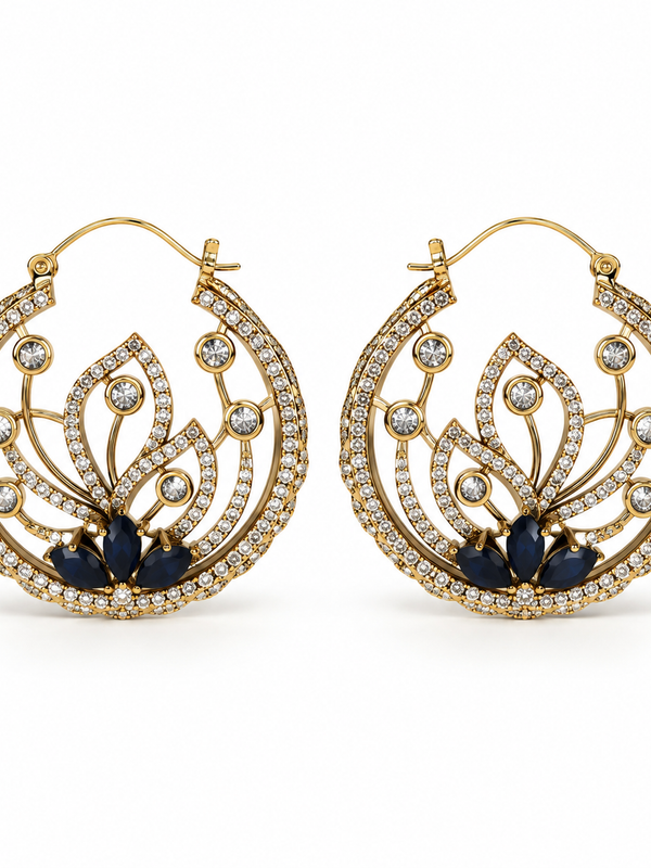 Neelam Lotus Statement Hoops