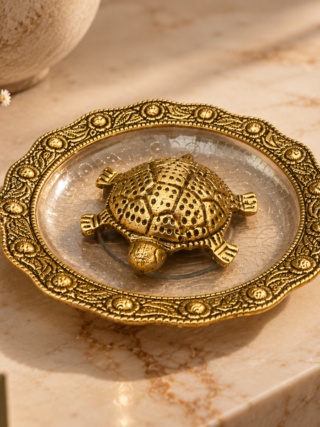 Kurma – The Golden Tortoise Decorative Platter