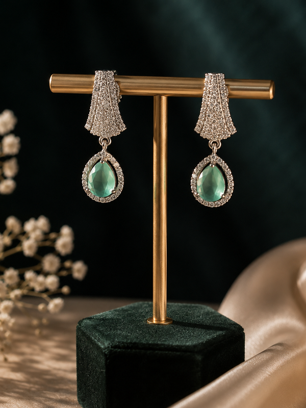 Meher Mint Drop Earrings