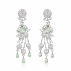 Serena Mint Cascade Earrings