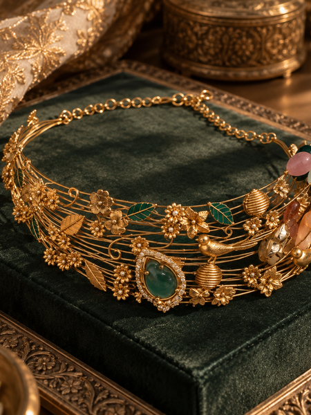 Bagh-e-Noor Botanical Necklace & Earrings Set