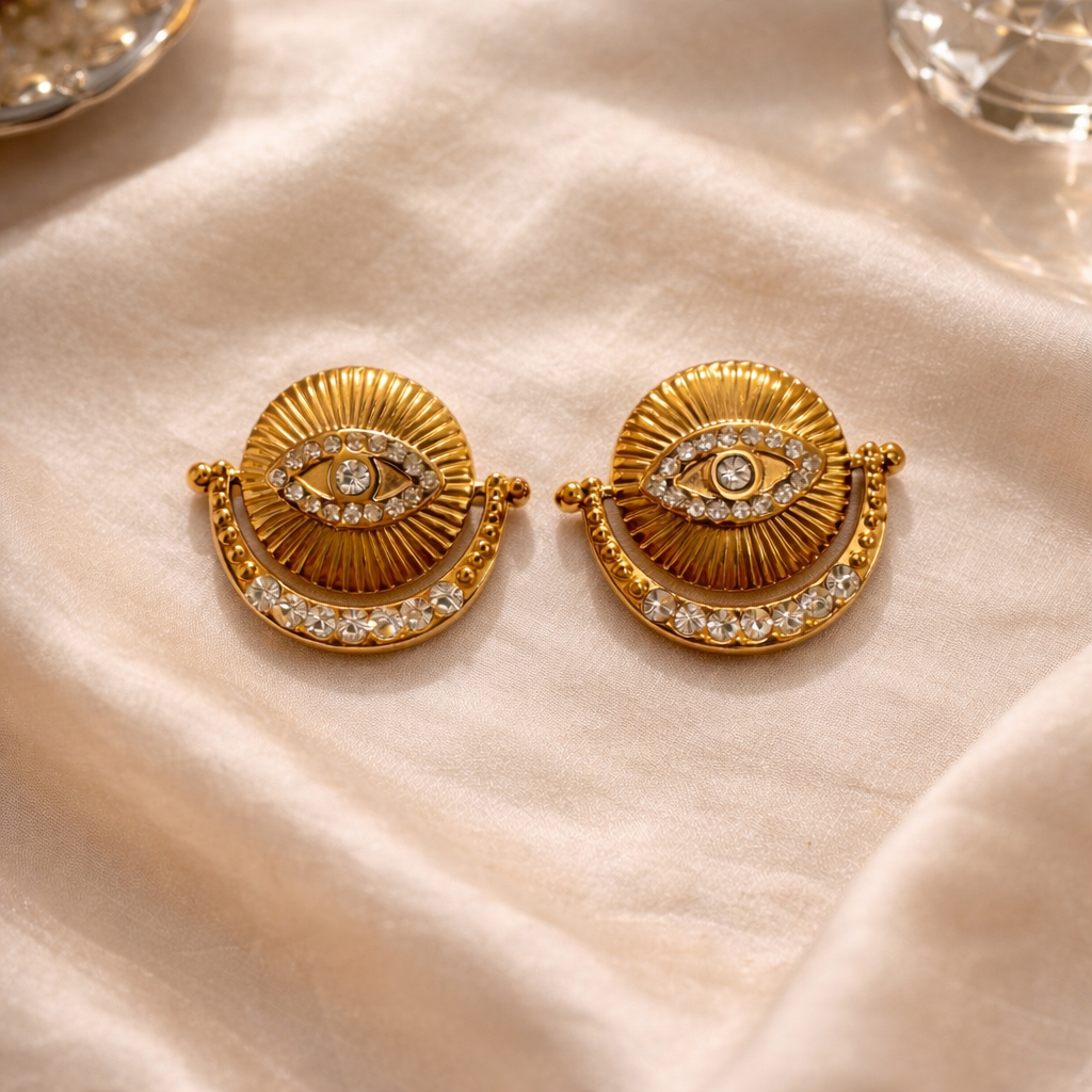 Nazra Statement Stud Earrings