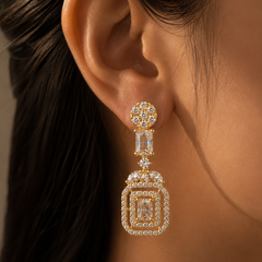Aurelia Deco Drop Earrings