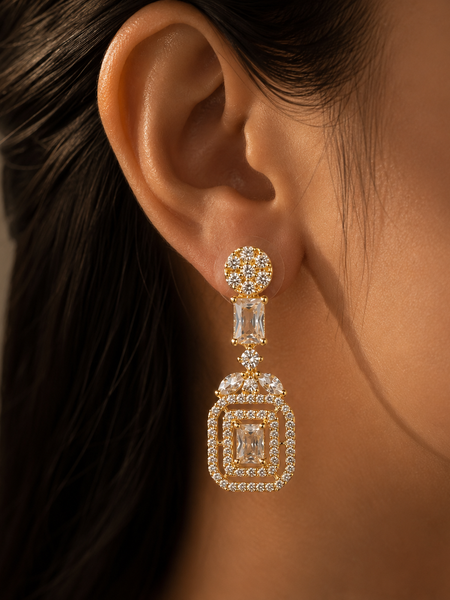 Aurelia Deco Drop Earrings