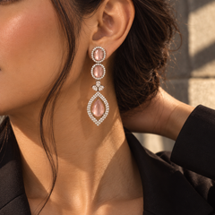 Aurelia Blush Drop Earrings