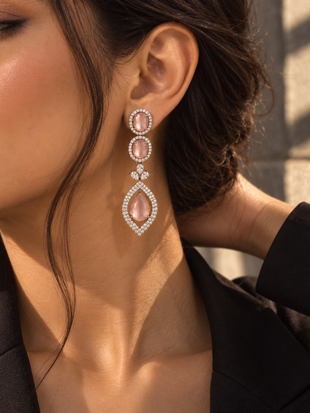 Aurelia Blush Drop Earrings