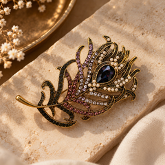 Mor Pankh Brooch