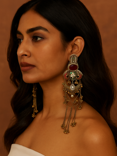 Mughal Charm Statement Earrings