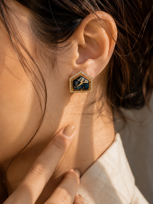 Teal Studs