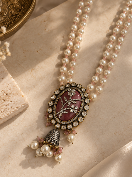 Gulnaar Pearl Jewellery Set