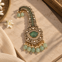 Ziya Mint Kundan Men’s Kalgi