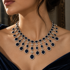 Neelam Cascade Jewellery Set