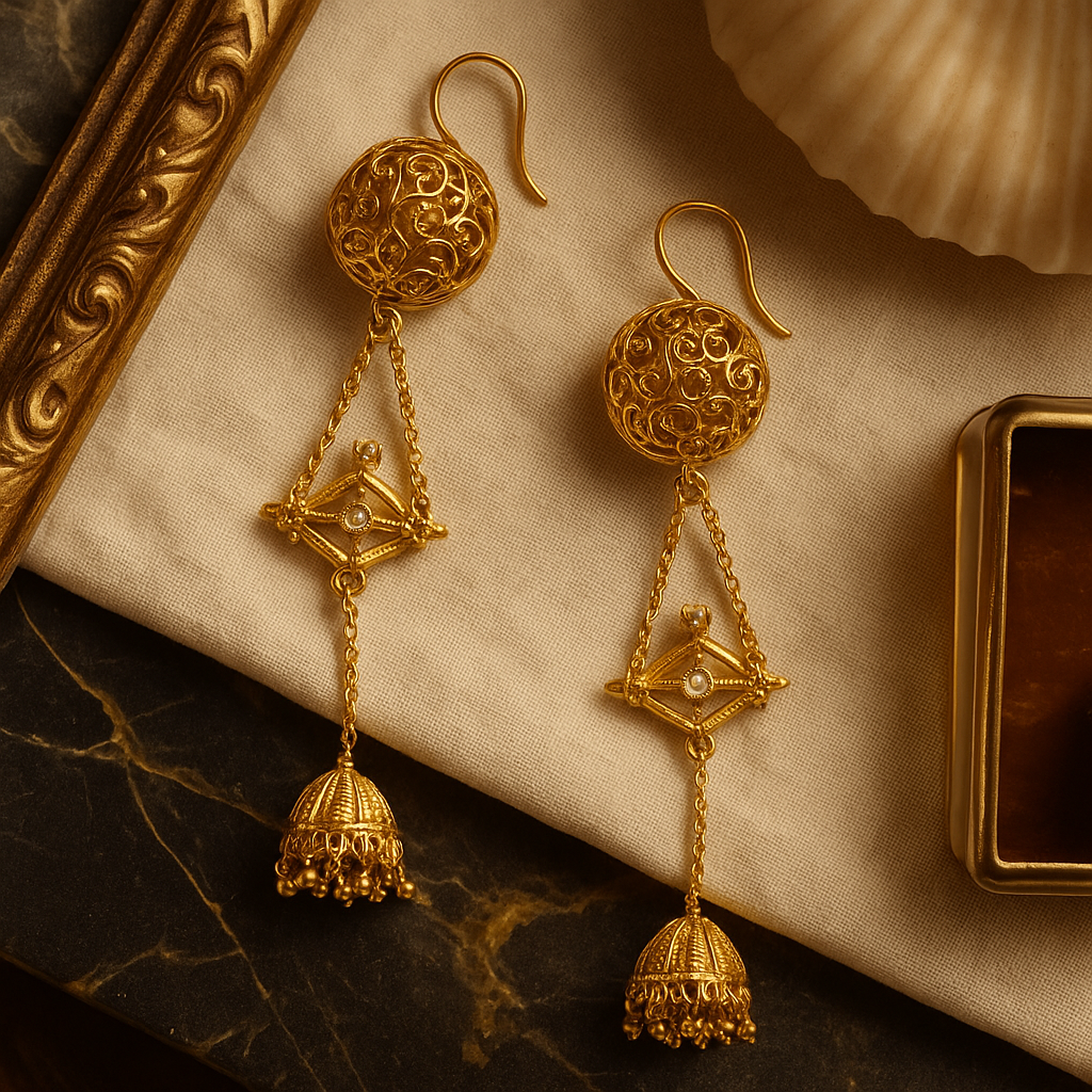 Temple  Gold-Plated Necklace Set