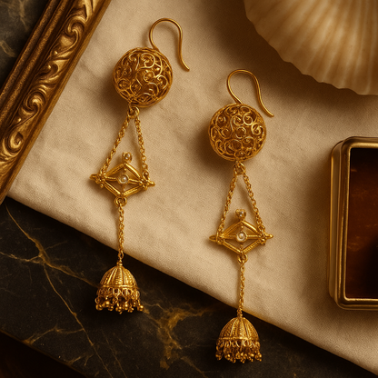 Temple  Gold-Plated Necklace Set