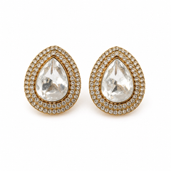 Teardrop Statement Studs