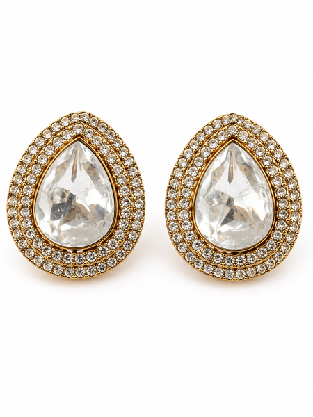 Teardrop Statement Studs