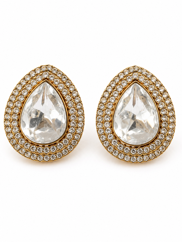 Teardrop Statement Studs