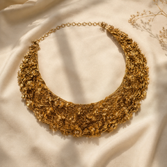 Nayab Handcrafted Floral Necklace & Earrings Set