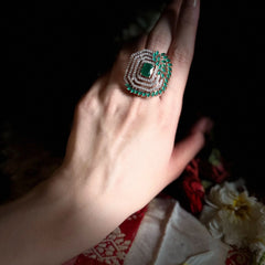 Iqra Emerald Diamond Ring