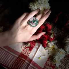 Iqra Emerald Diamond Ring