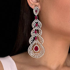 Stellar Cascade Diamond Earrings