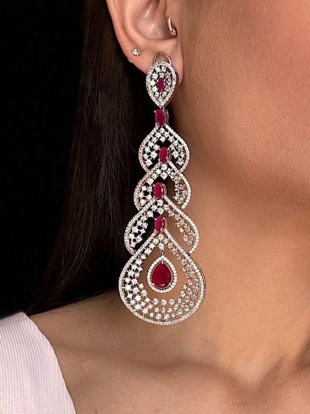 Stellar Cascade Diamond Earrings