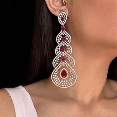 Stellar Cascade Diamond Earrings