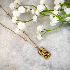 Glowing Flower Pendant - Gold