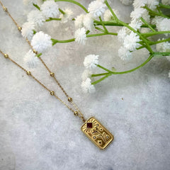 Glowing Flower Pendant - Gold