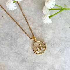 Gold Fish Pendant Necklace