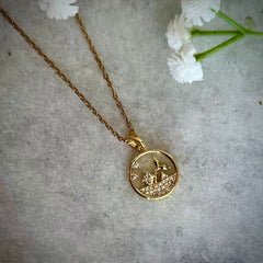 Gold Fish Pendant Necklace