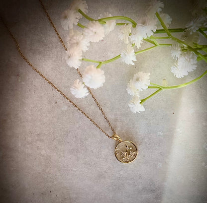 Gold Fish Pendant Necklace