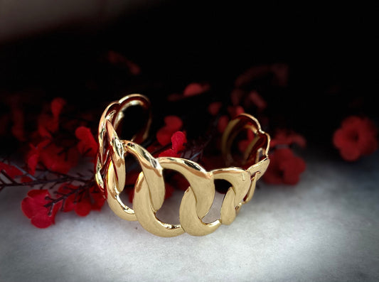Gold Chunky Cuff Bracelet
