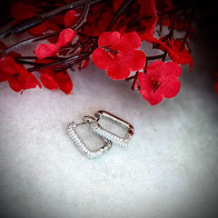Rectangular Hoop Earrings