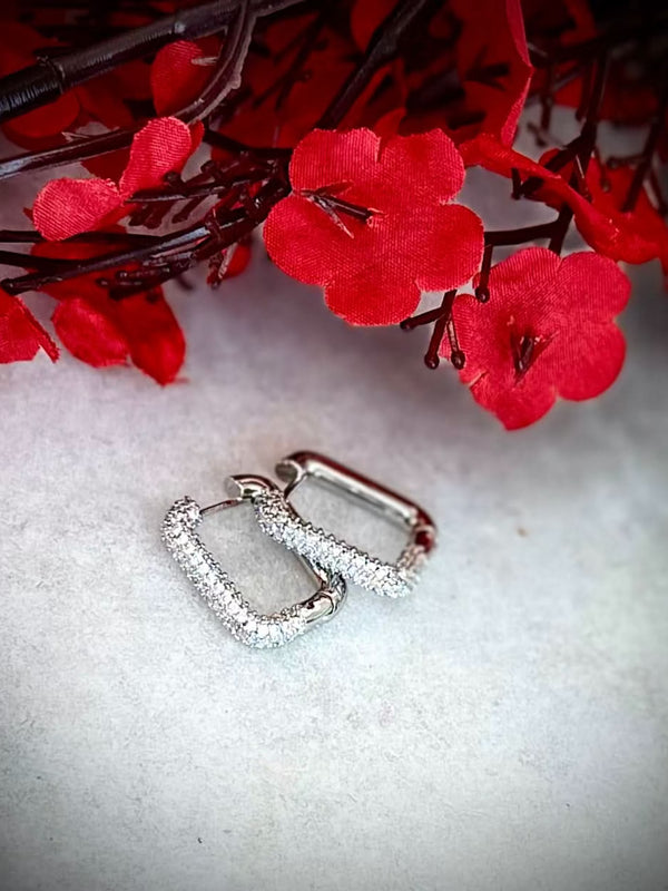 Rectangular Hoop Earrings