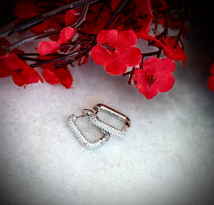 Rectangular Hoop Earrings