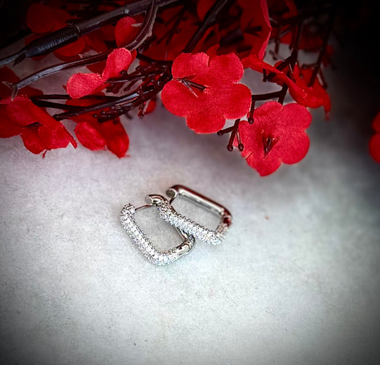 Rectangular Hoop Earrings