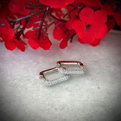Rectangular Hoop Earrings