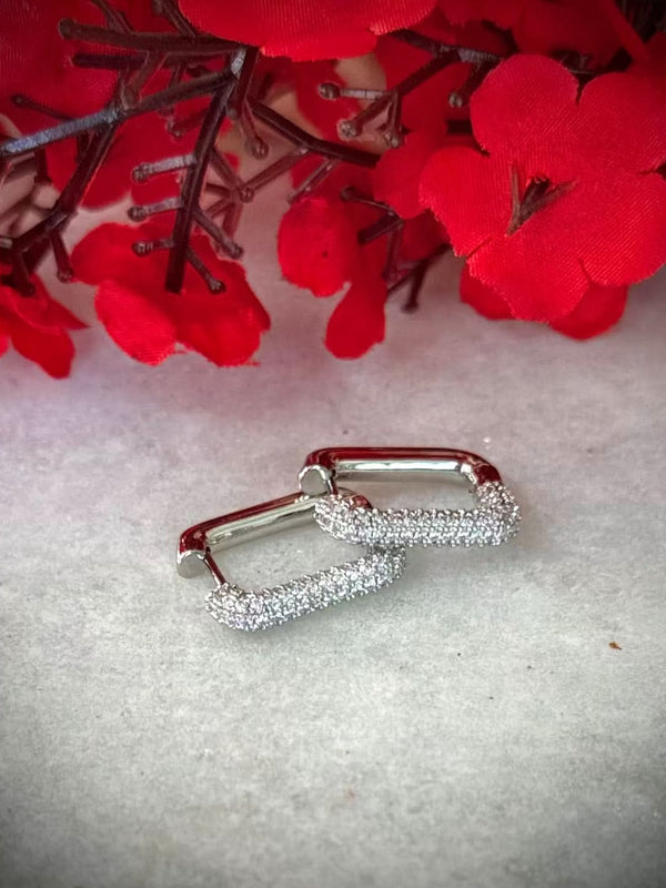 Rectangular Hoop Earrings