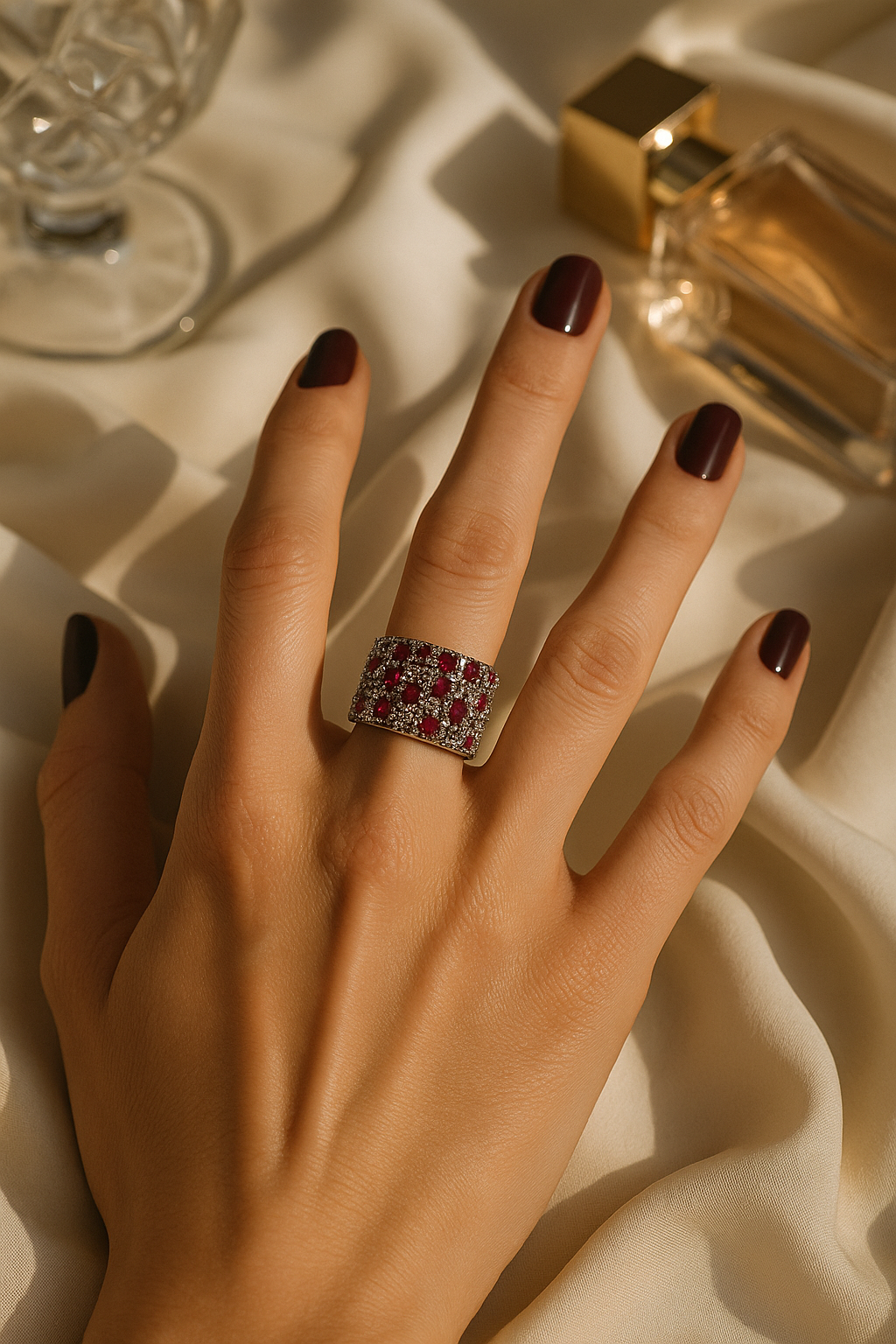 Crimson Royale Band Ring